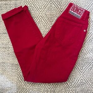 Bongo Red High-Waisted Jeans
